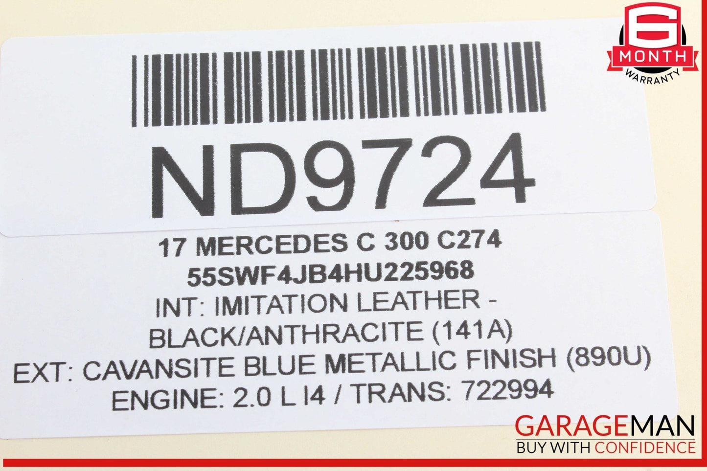 15-20 Mercedes W205 C300 C400 GLC300 Dash Headlight Switch Control Module OEM