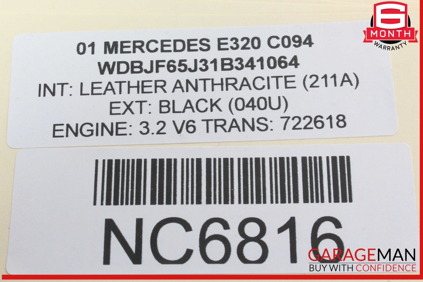 96-02 Mercedes W210 E320 Rear Right Side Door Lock Latch Actuator OEM