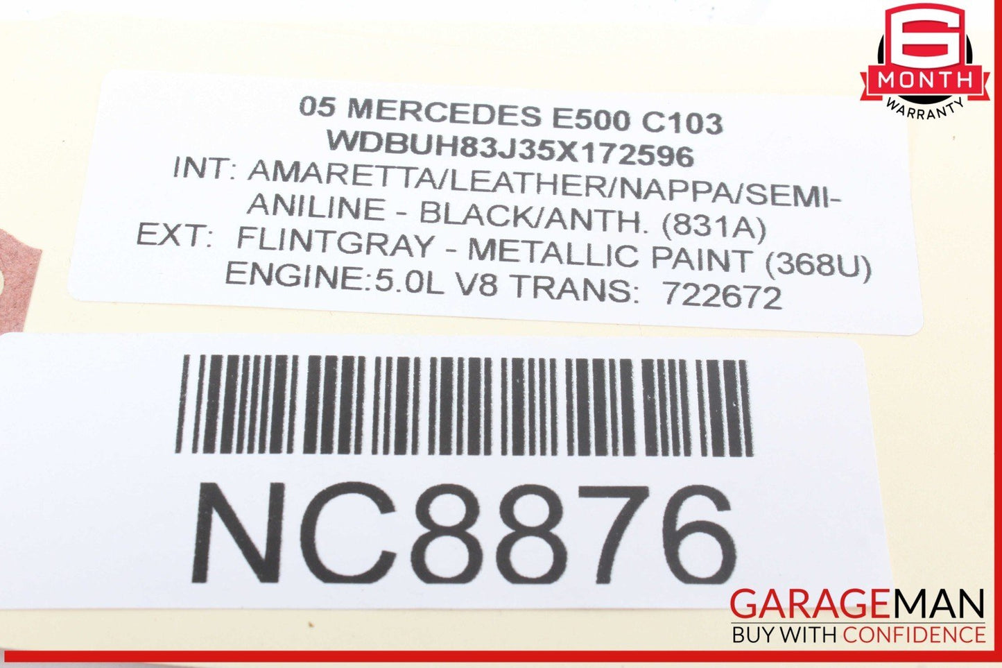 04-11 Mercedes W211 E500 Tailgate Tail Gate Hatch Lock Latch Mechanism OEM