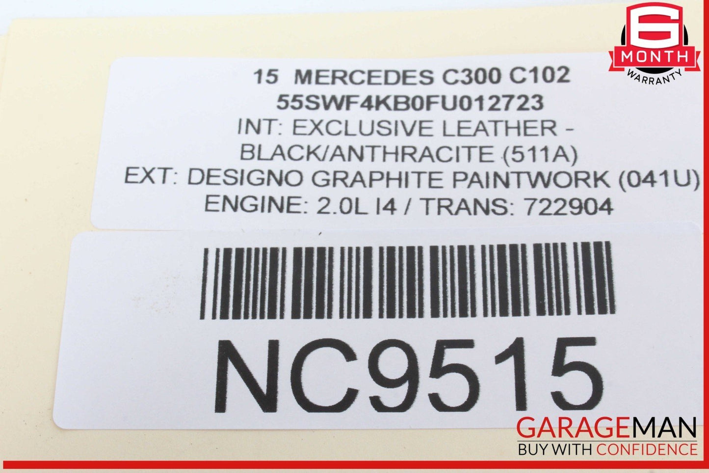 15-20 Mercedes W205 C300 GLC43 AMG Center Dash Dashboard Air A/C Vent OEM