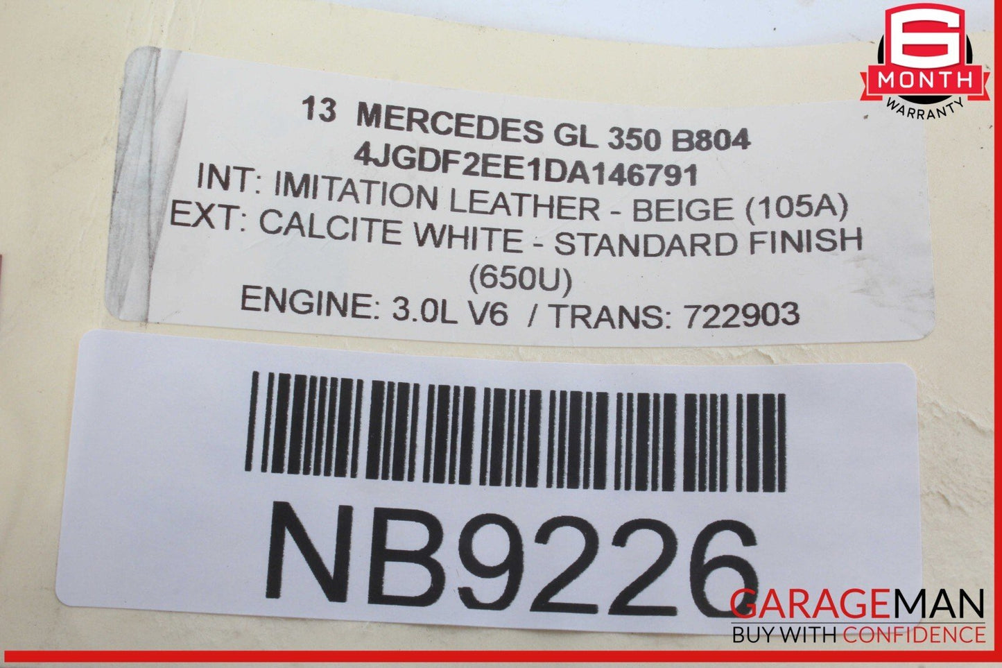 12-19 Mercedes X166 GL350 GL450 Rear Left or Right Door Sound Speaker OEM