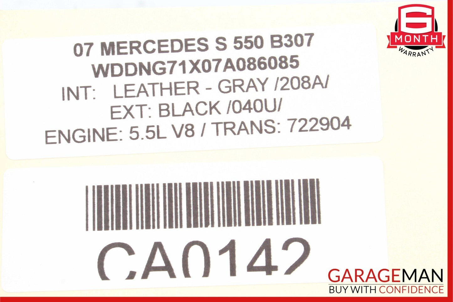 07-14 Mercedes W221 S550 CL550 Rear Trunk Lid Lock Open Unlock Release Handle