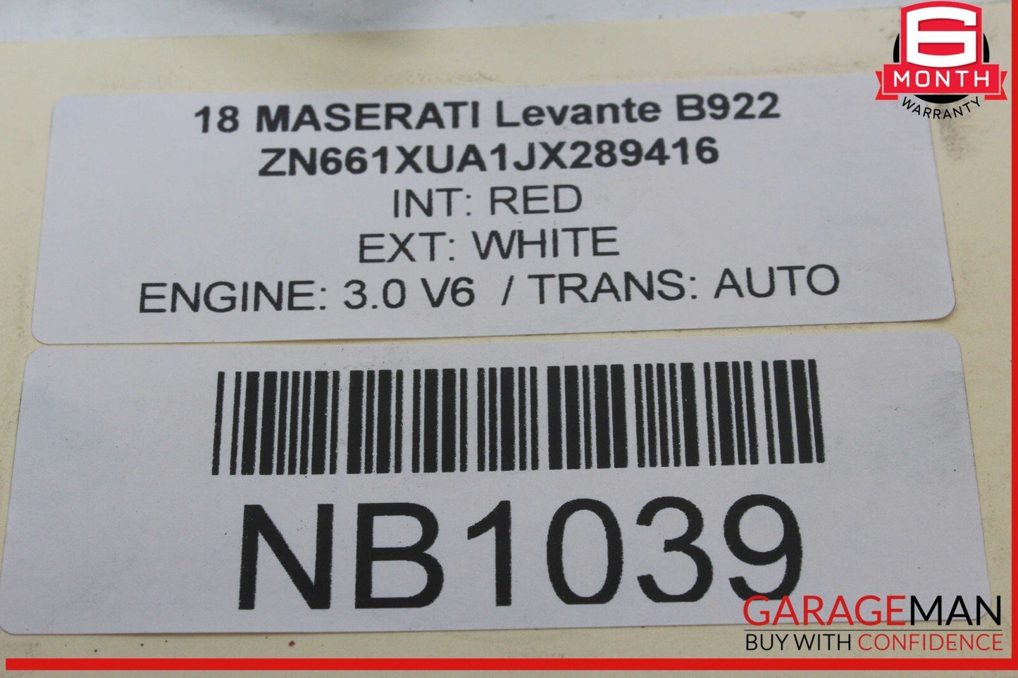 17-20 Maserati Levante M161 Rear Left & Right Air Suspension Bag Shock Set OEM
