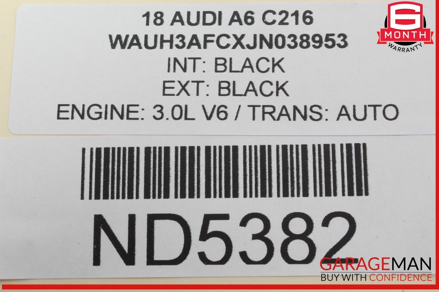 2012-2018 Audi A6 Keyless Key Less Entry Antenna Module 8K0907247 Genuine