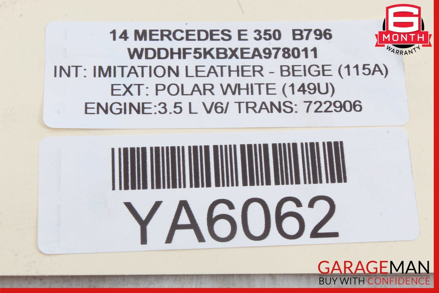 12-16 Mercedes W212 E350 3.5L V6 ECU ECM Engine Computer Control Module Unit OEM