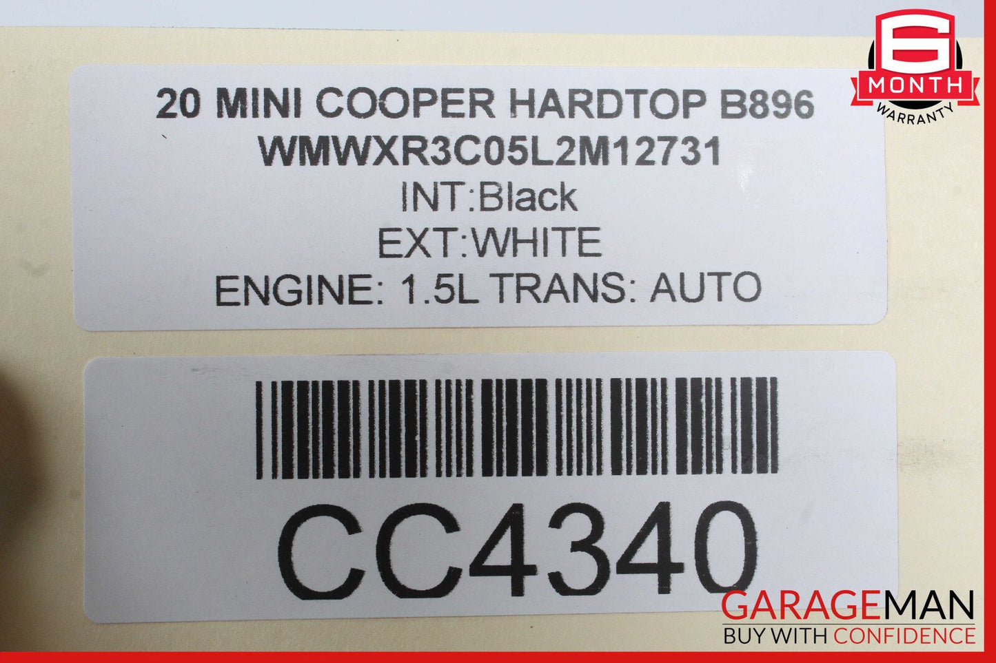 14-20 Mini Cooper 1.5L Automatic Transmission Gearbox OEM 65k
