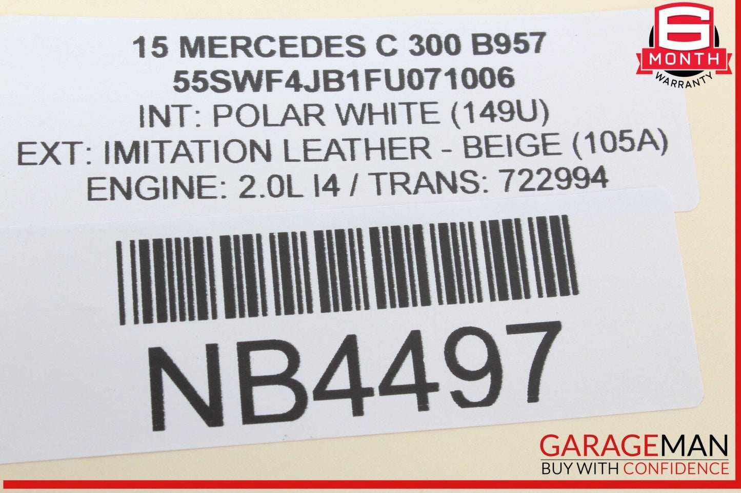 15-20 Mercedes W205 C300 GLC43 AMG Left Dash Air A/C Vent Grill Cover Trim OEM