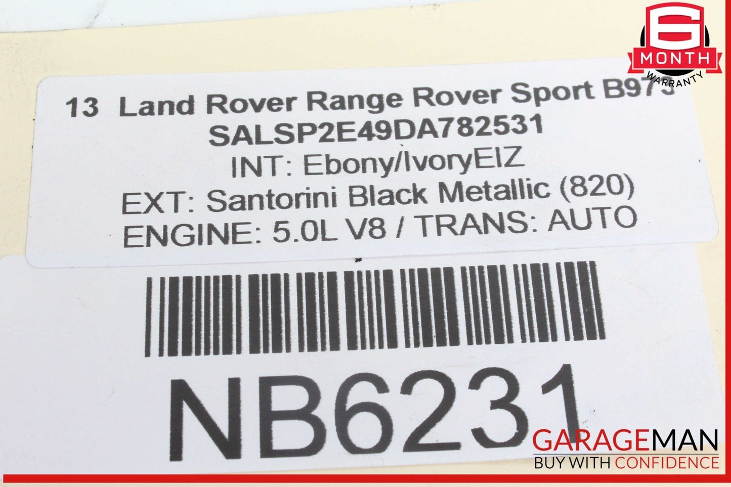 10-13 Land Rover Range Rover Sport Air Intake Cleaner Box Right Side AH419600BE