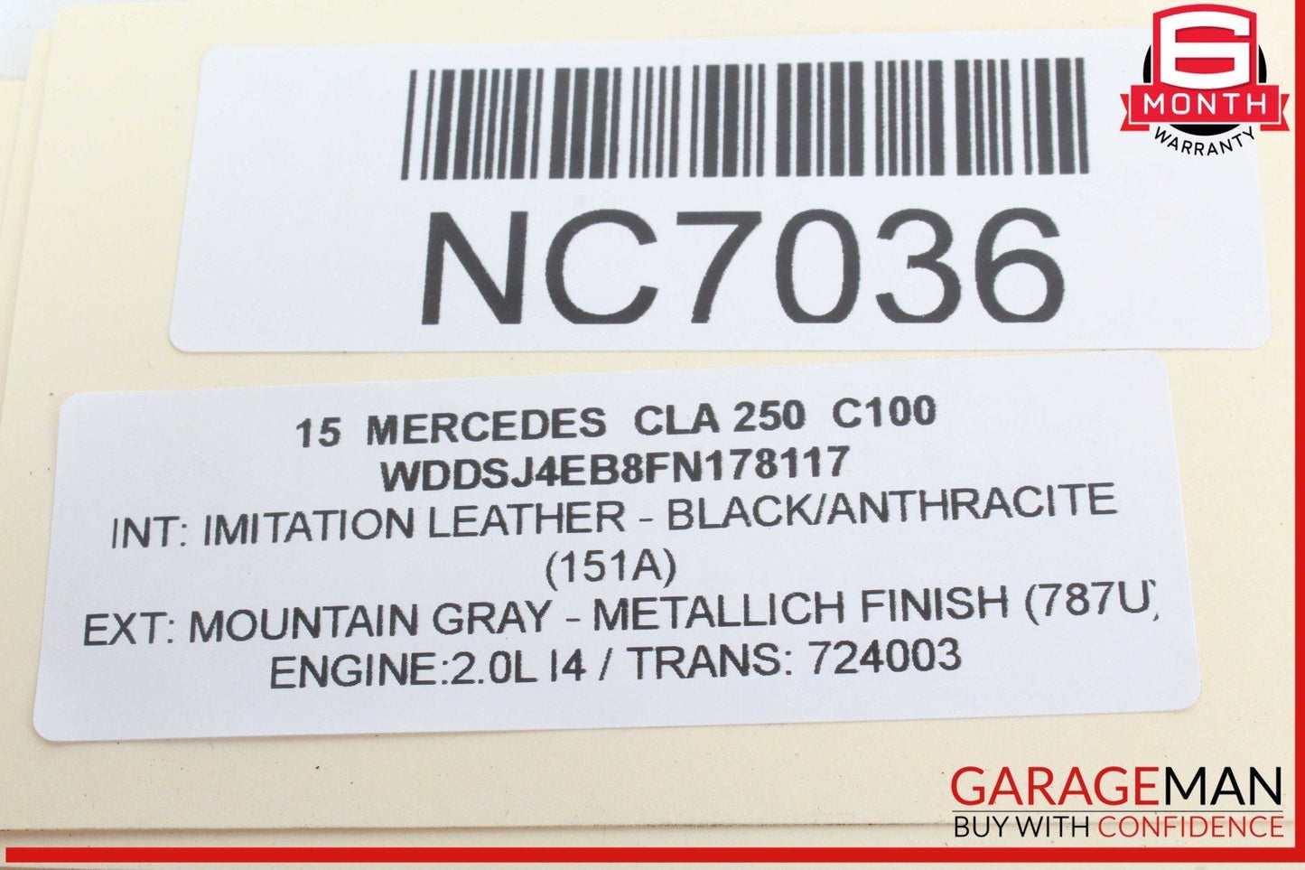 12-20 Mercedes W117 CLA250 Front Right Side Door Control Module Unit OEM