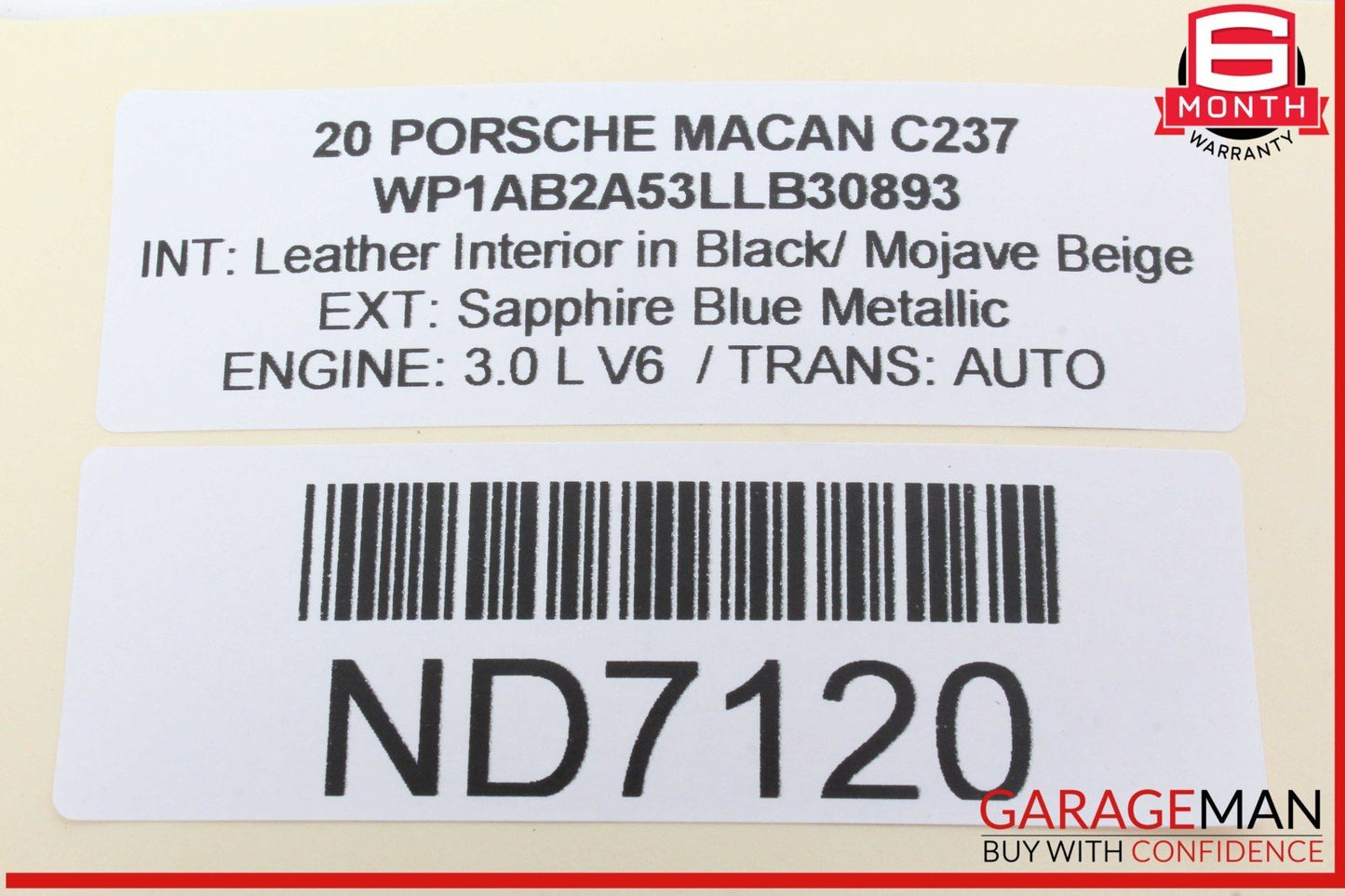 15-24 Porsche Macan 95B Front Right Passenger Side Door Lock Latch Actuator OEM