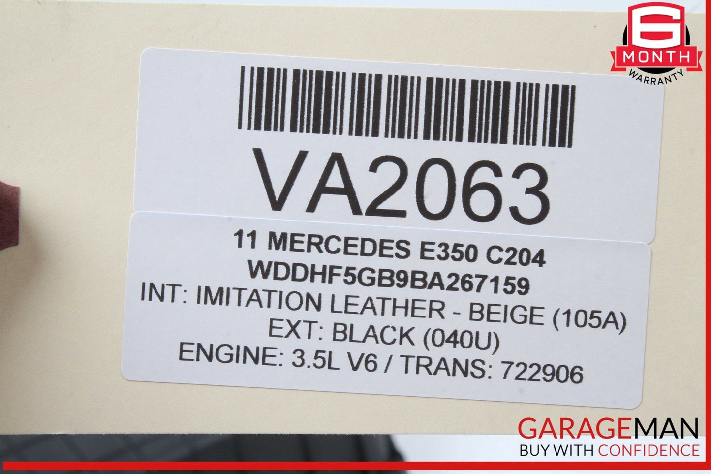 10-14 Mercedes W212 E350 E550 Seat Pump Compressed Air Reservoir Tank OEM
