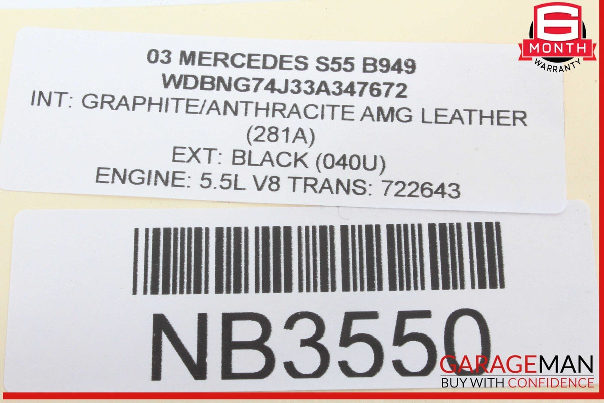 97-04 Mercedes R170 SLK230 Rear Left Driver Side Window Shelf Dash Speaker OEM