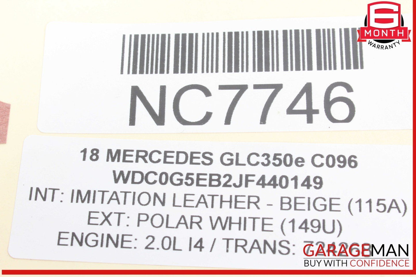 18-20 Mercedes X253 GLC350e Steering Gear Rack Left Side Outer Tie Rod OEM