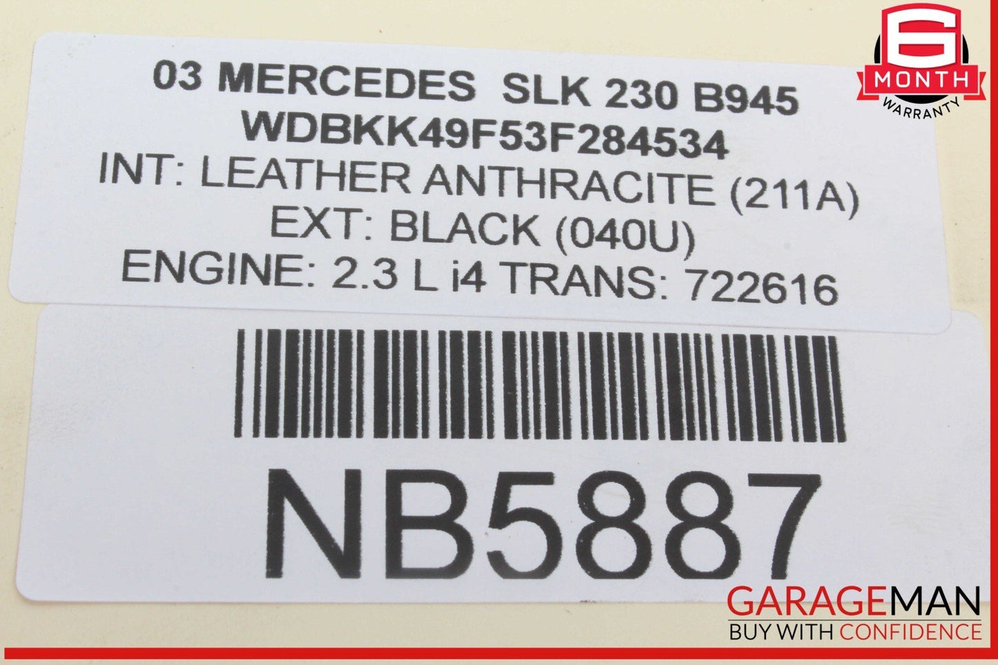 97-04 Mercedes R170 SLK230 Denso Engine Starter Motor 0051517301 OEM