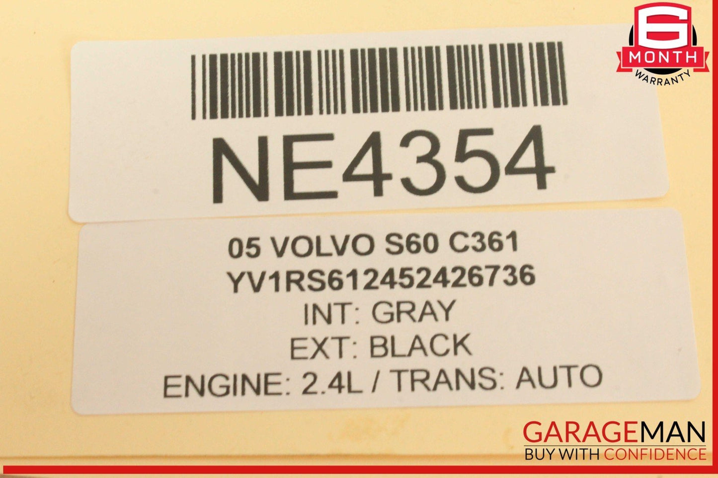 05-09 Volvo S60 S80 V70 XC70 Fuel Vapor EVAP Evaporator Charcoal Canister OEM
