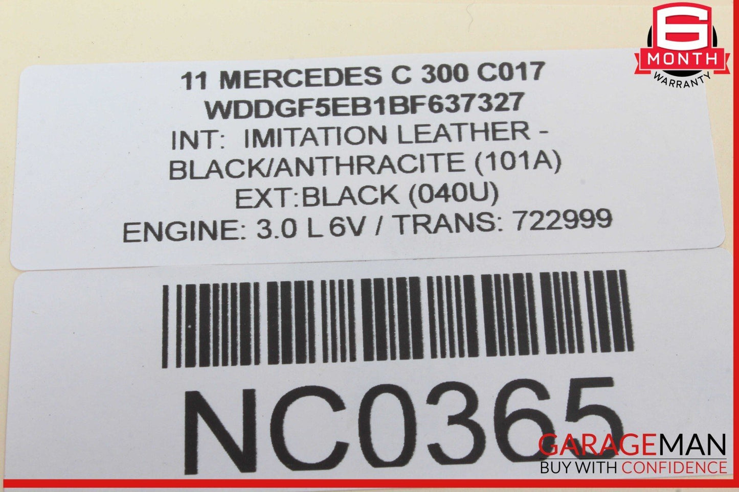 08-18 Mercedes W204 C300 Rear Right Passenger Side Door Control Module OEM
