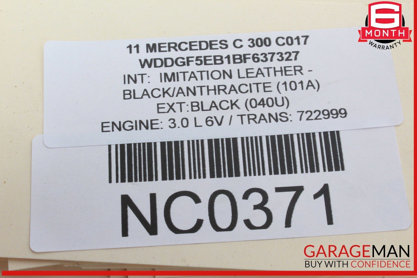 08-11 Mercedes W204 C300 C350 Front Right Seat Occupancy Sensor Mat SRS Module