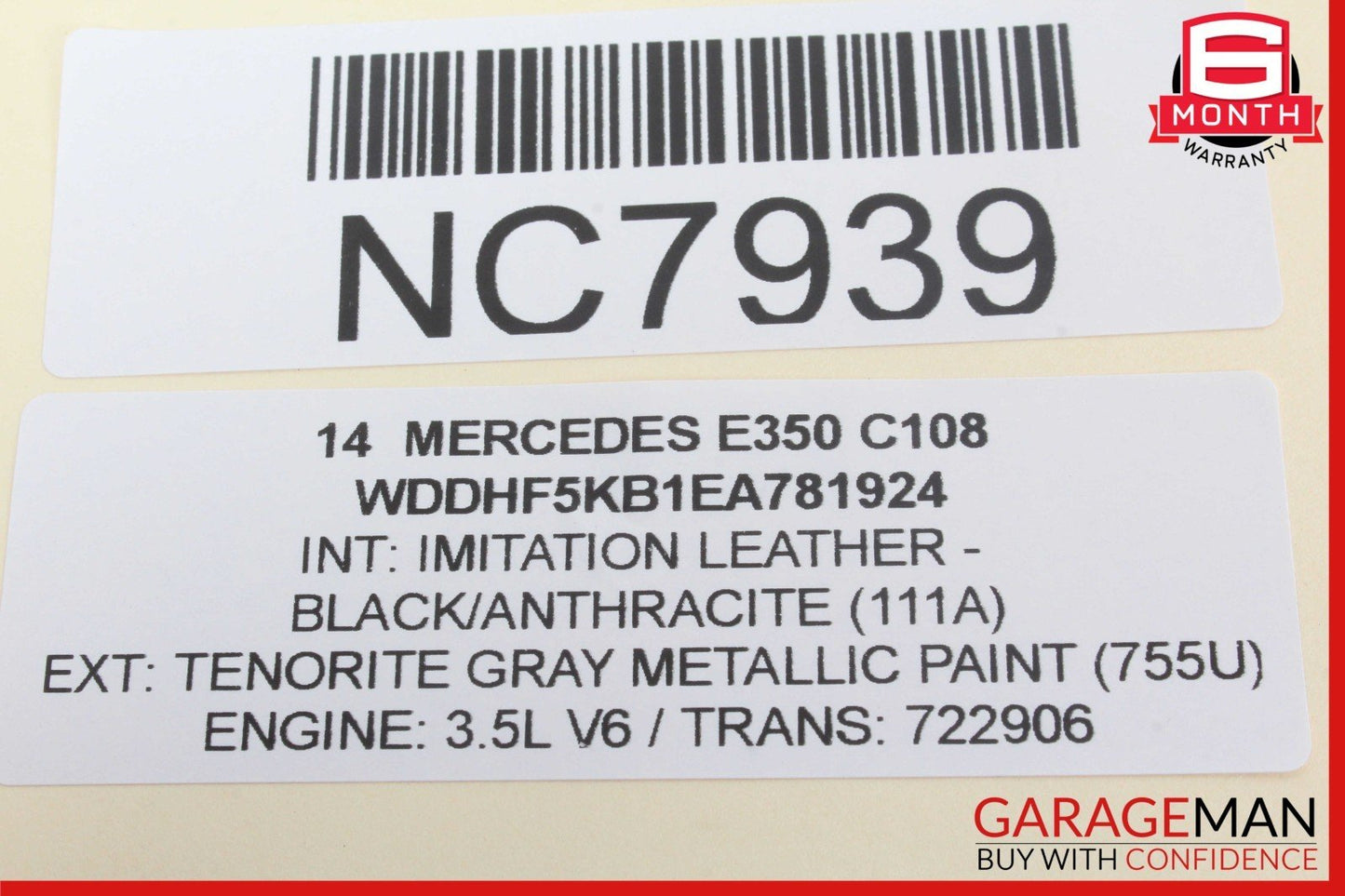 08-16 Mercedes W212 E350 E400 GLK350 Rear Right Door Window Regulator Motor OEM