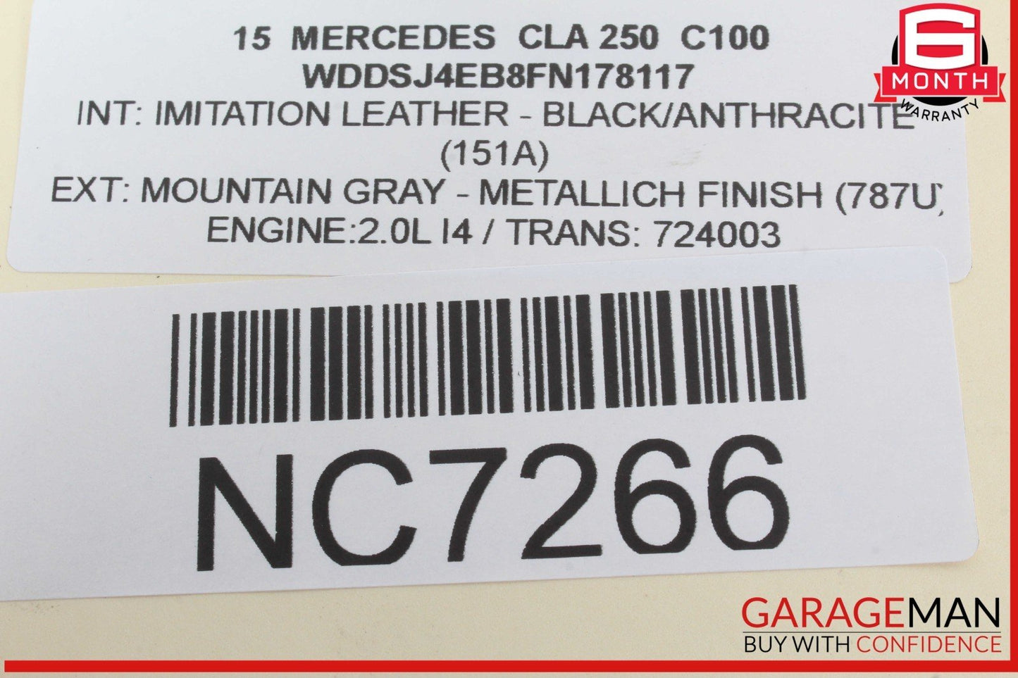 14-19 Mercedes W117 CLA250 CLA45 AMG Rear Right Side Door Lock Latch Actuator
