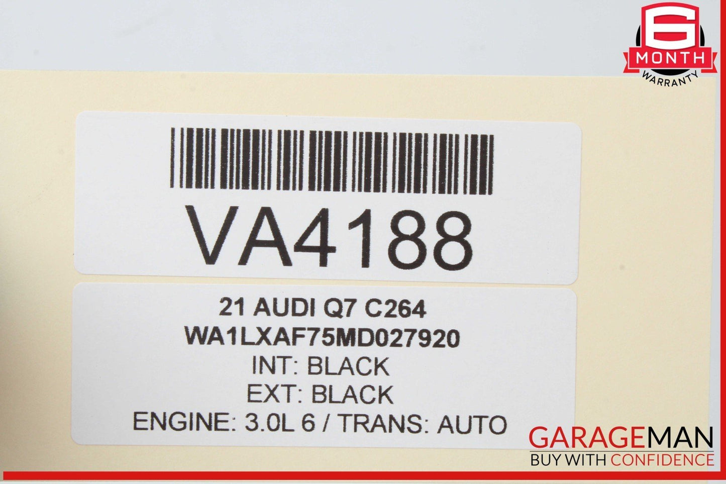 19-24 Audi Q7 Rear Liftgate Release Handle w/ Backup Camera 760827566 OEM
