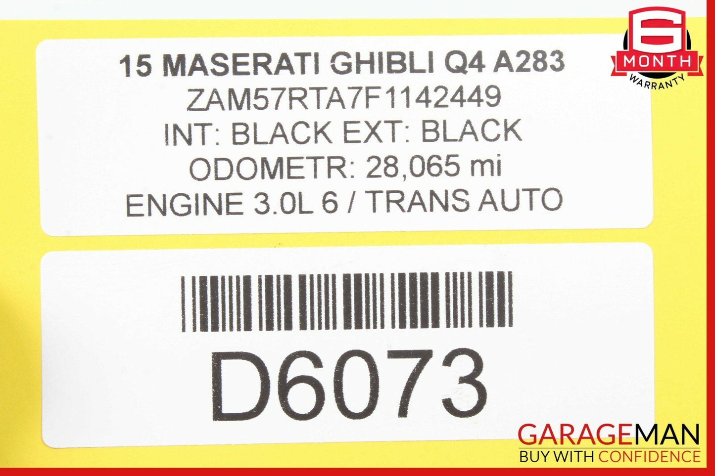 14-17 Maserati Ghibli Upper Engine Support High Link Mount Rod Bracket OEM