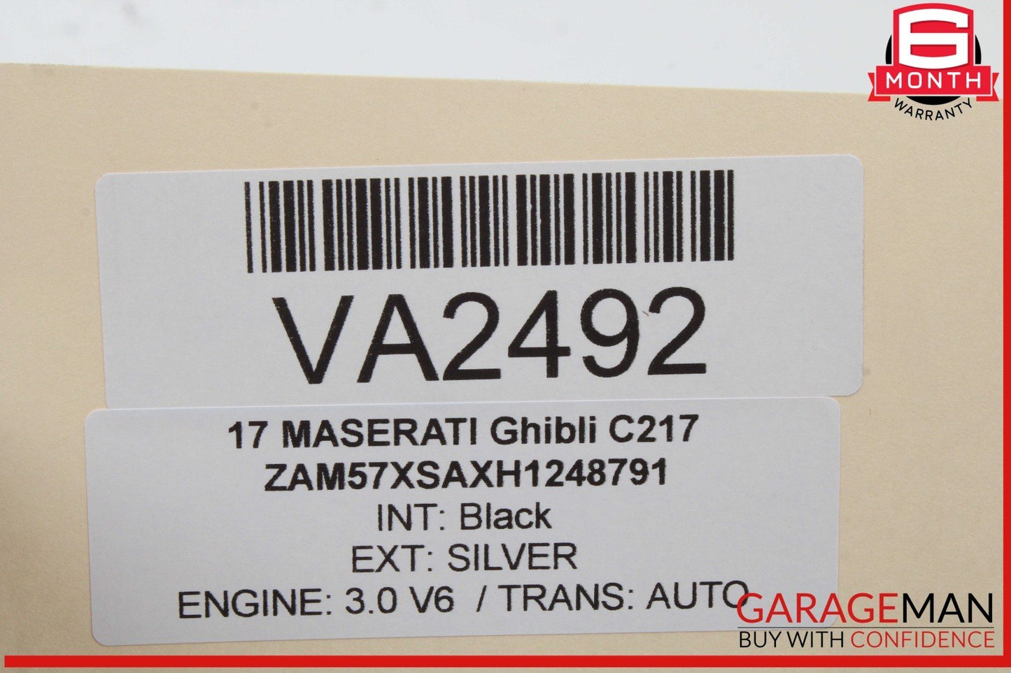 14-17 Maserati Ghibli Sunroof Panoramic Roof Window Regulator Motor Unit OEM
