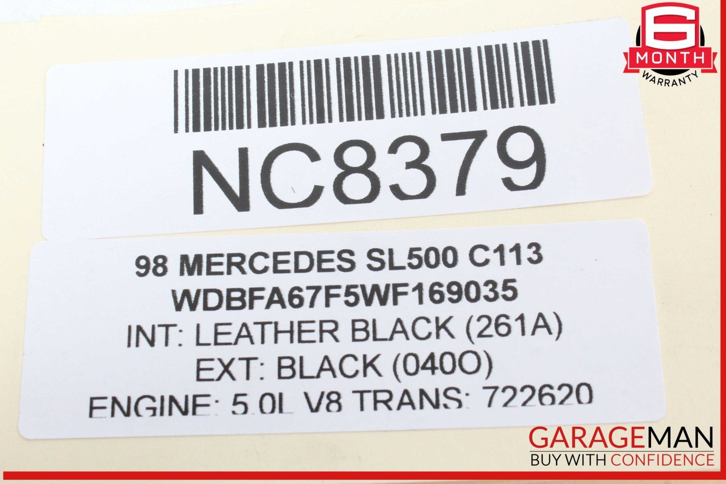 98-02 Mercedes R129 SL500 SL600 Brake Assist Control Module 0255454832 OEM