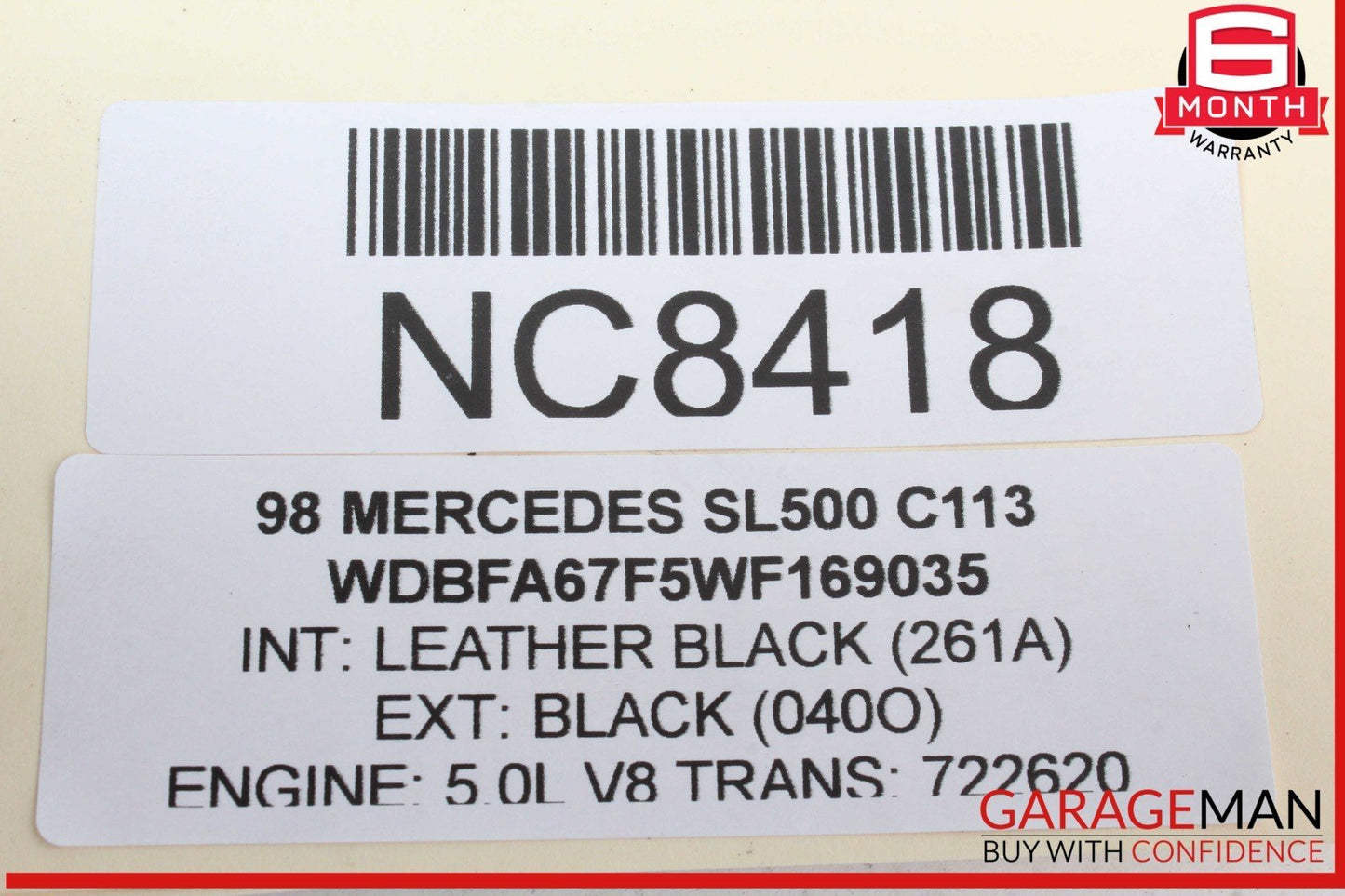 97-02 Mercedes R129 SL500 Convertible Top Roof Hydraulic Pump Assembly OEM