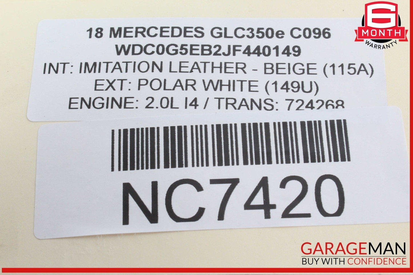 15-20 Mercedes X253 GLC350e C400 GLC43 AMG Electronic Parking Button Switch OEM