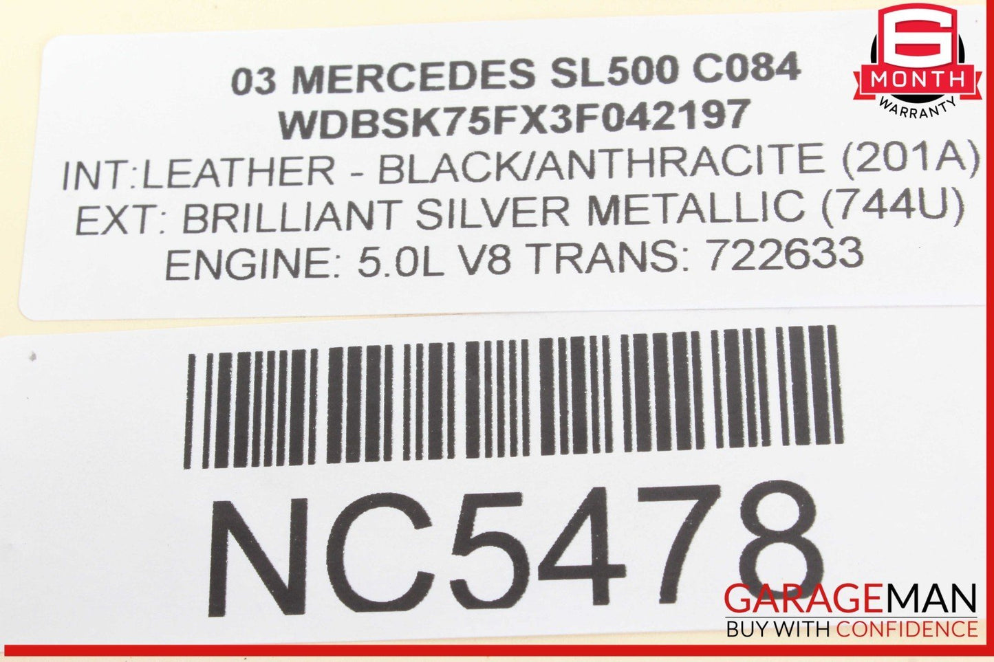 03-08 Mercedes R230 SL500 SL550 SL55 AMG Antenna Amplifier Booster Module OEM