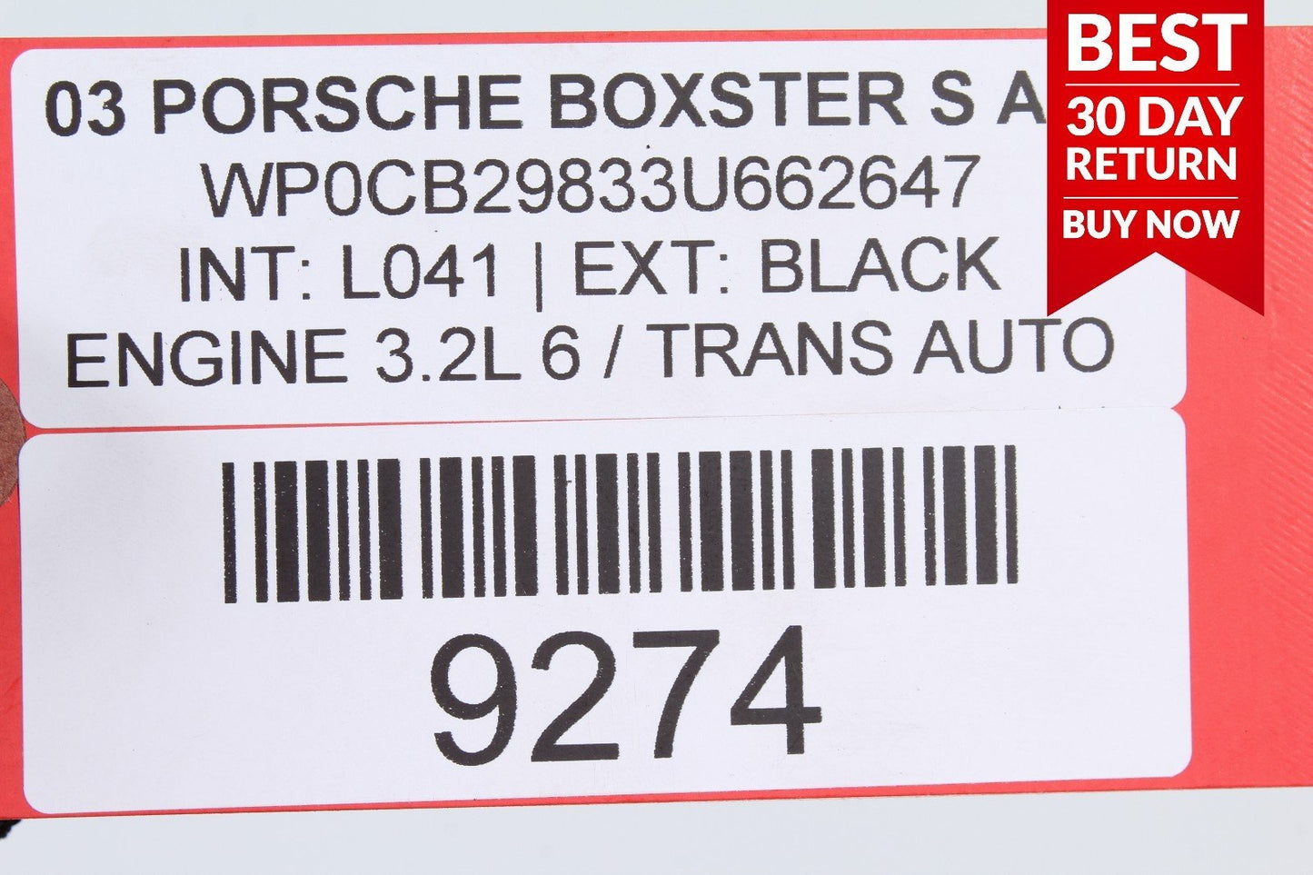 97-04 Porsche Boxster 986 Front Right Passenger Side Exterior Door Handle A52