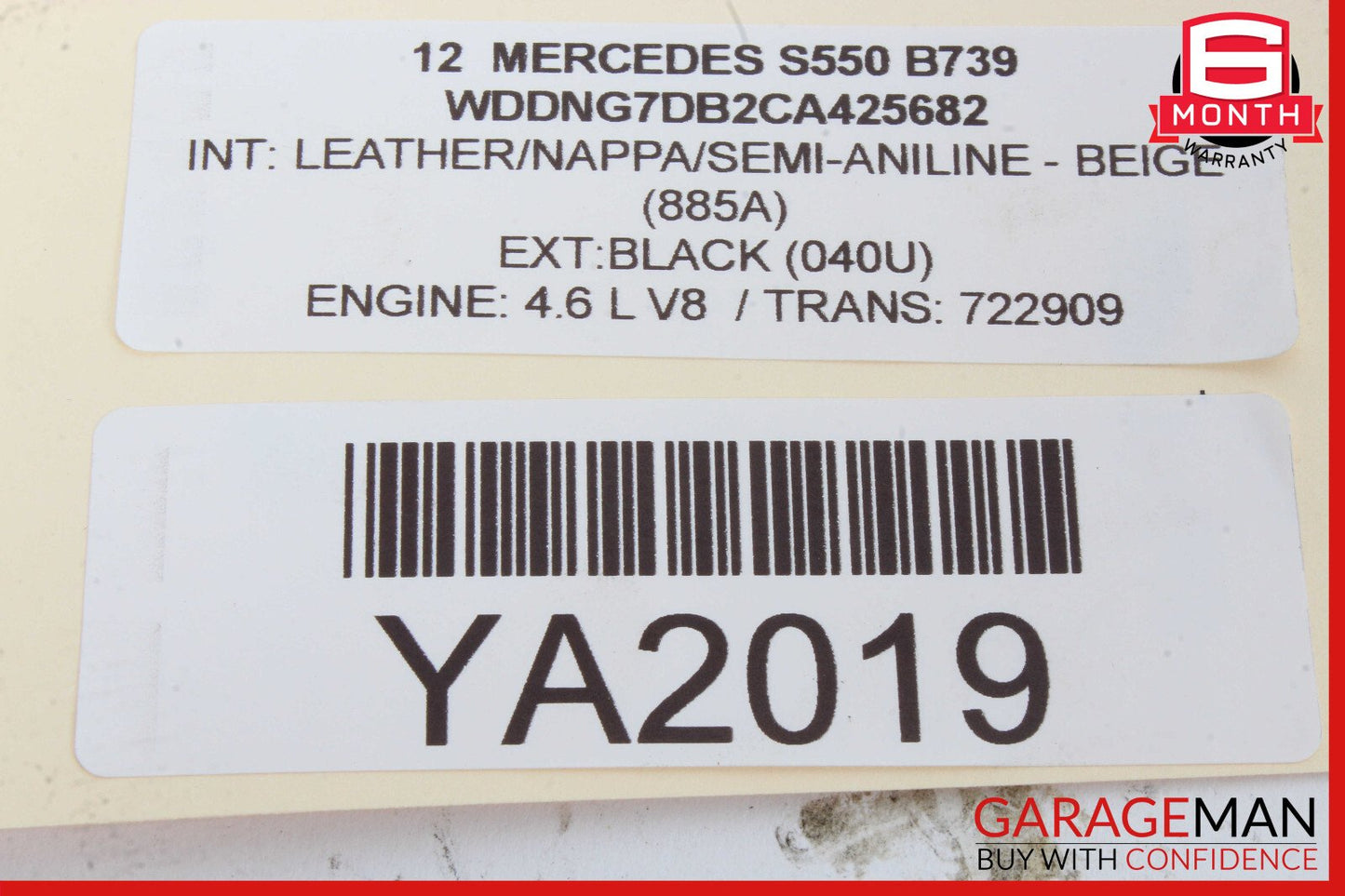 09-12 Mercedes R230 SL550 SL63 Right Passenger Under Seat Control Module OEM