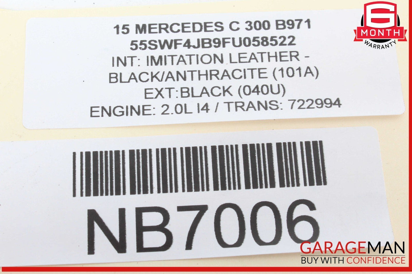 15-19 Mercedes W205 C300 GLC300 DENSO Engine Starter Motor 2749062100 OEM