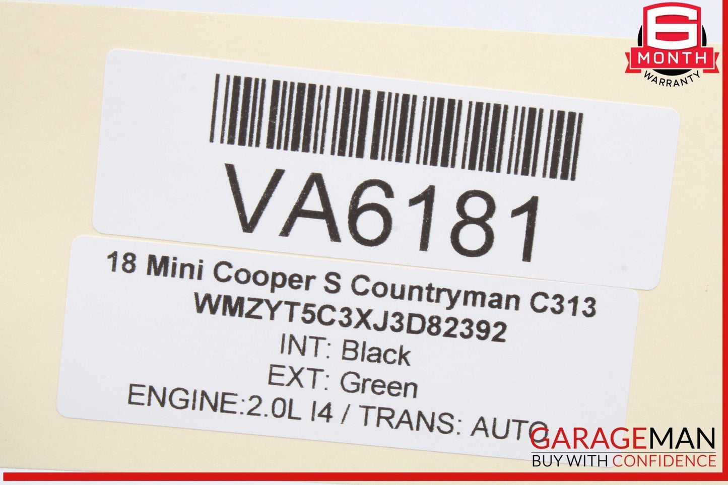 17-24 Mini Cooper S Countryman Rear Right Passenger Side Window Regulator Motor