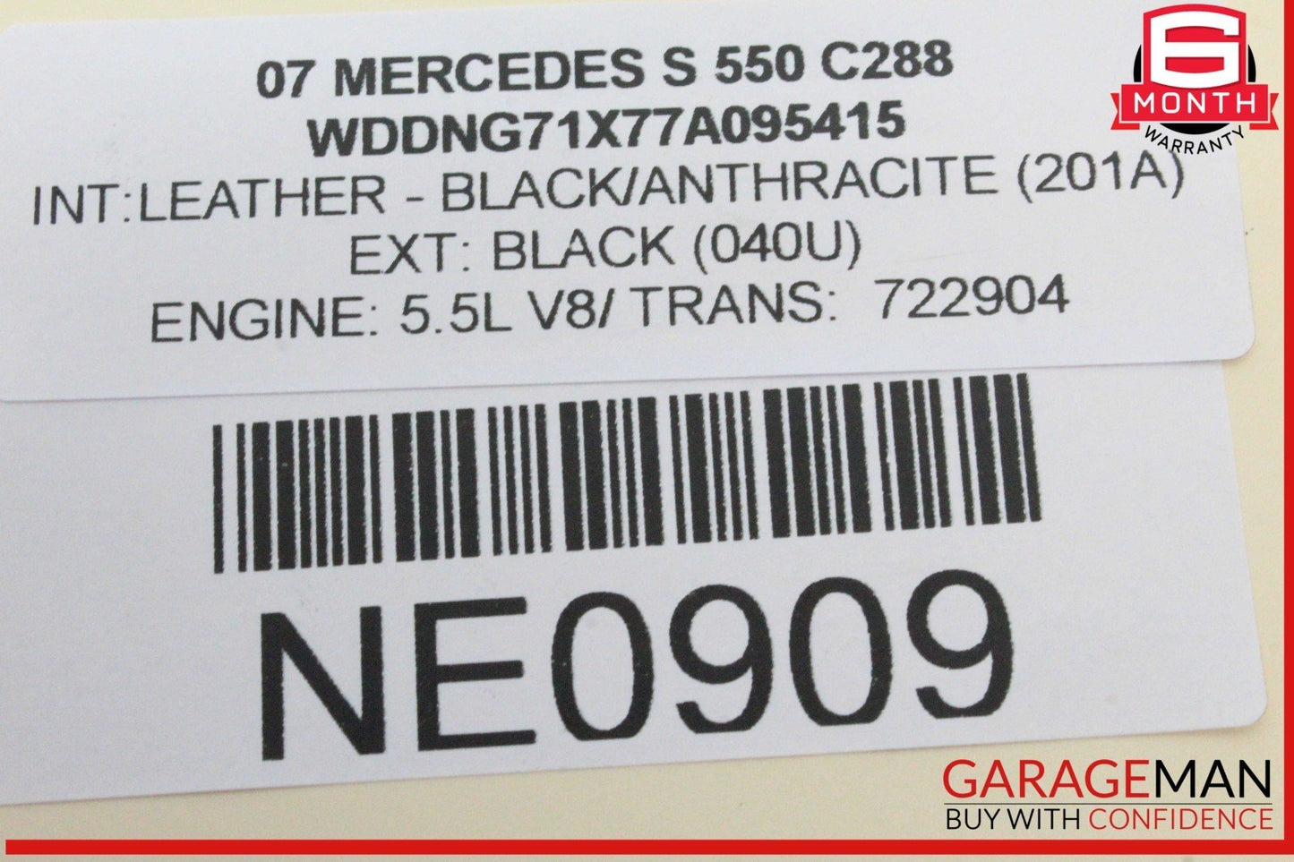 07-13 Mercedes W221 S550 CL550 Rear Trunk Lid Latch Lock Actuator 2217500085 OEM