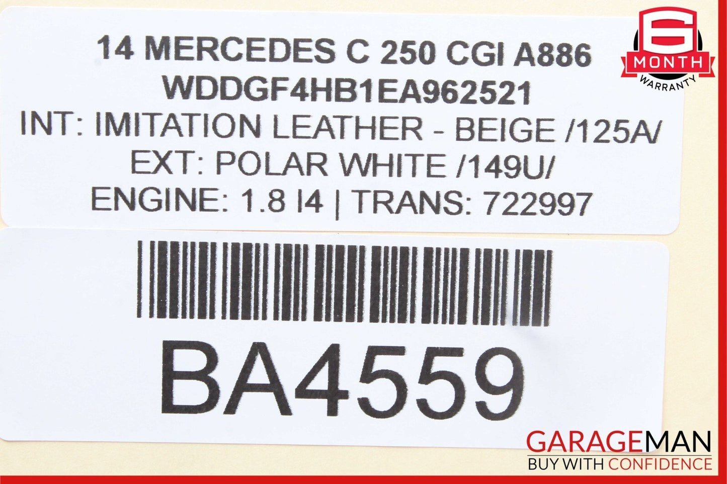 08-14 Mercedes W204 C250 C300 Sedan Front Left Side Tweeter Speaker Cover Beige