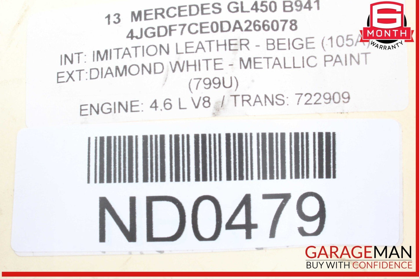 06-13 Mercedes X164 GL450 Rear Right or Left Side Suspension Upper Control Arm
