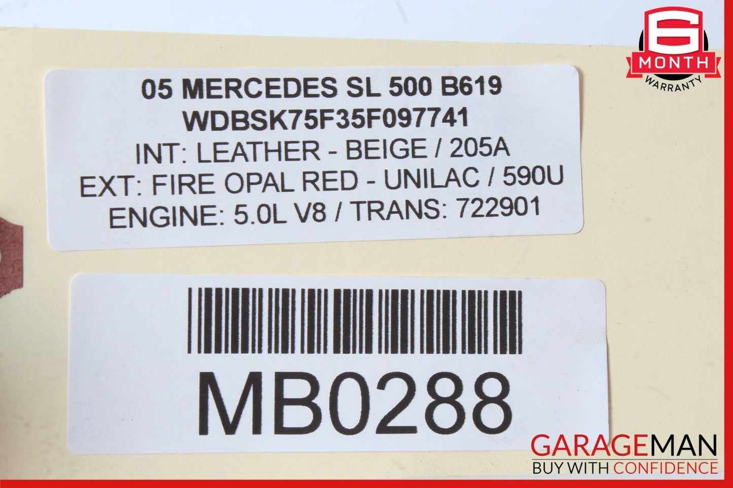 03-11 Mercedes R230 SL500 E350 CLS550 Front Left Lower Wishbone Control Arm OEM