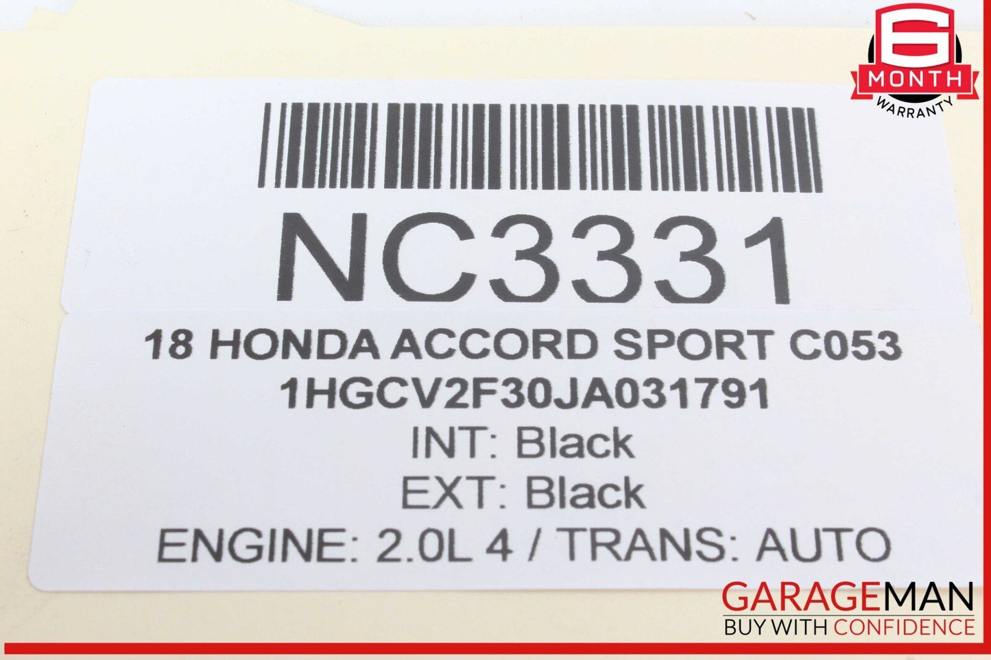 18-20 Honda Accord Sport Engine Computer Control Module Unit ECU ECM OEM