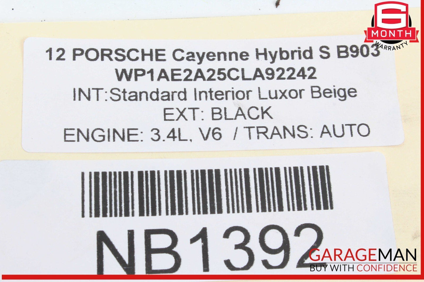 11-14 Porsche Cayenne 958 Rear Right Passenger Side Shock Strut Absorber OEM