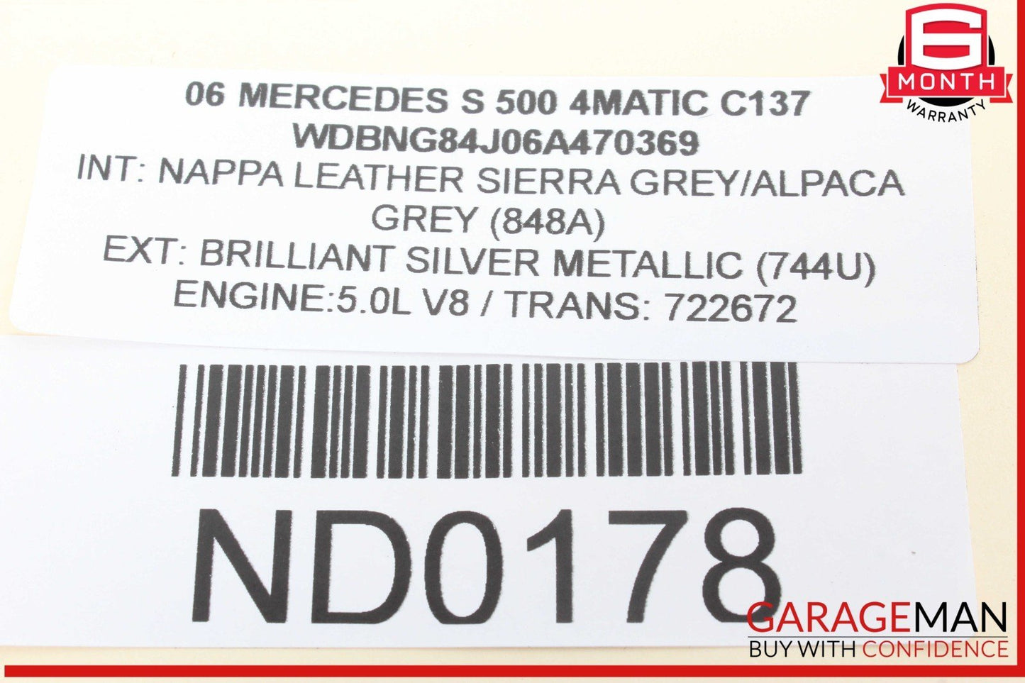 00-06 Mercedes W220 S500 4MATIC Front Left or Right Side Door Sound Speaker OEM