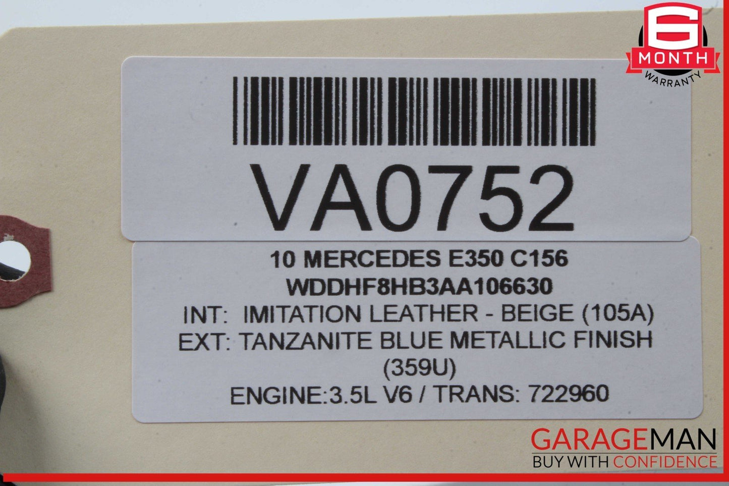 08-16 Mercedes W212 E350 E400 Rear Left Driver Side Window Regulator Motor OEM
