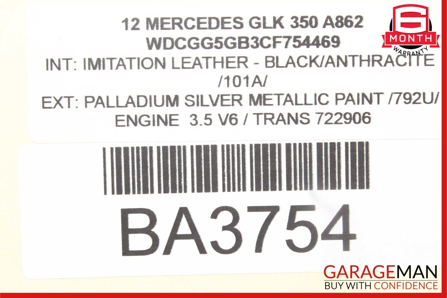 10-12 Mercedes X204 GLK350 Rear Tailgate Hatch Trunk Release Handle OEM