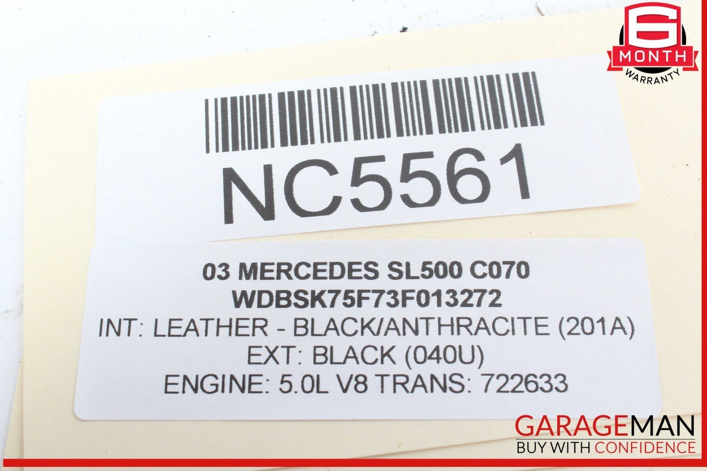 03-06 Mercedes R230 SL500 SL600 Rear Hydraulic Suspension Valve Block Assembly