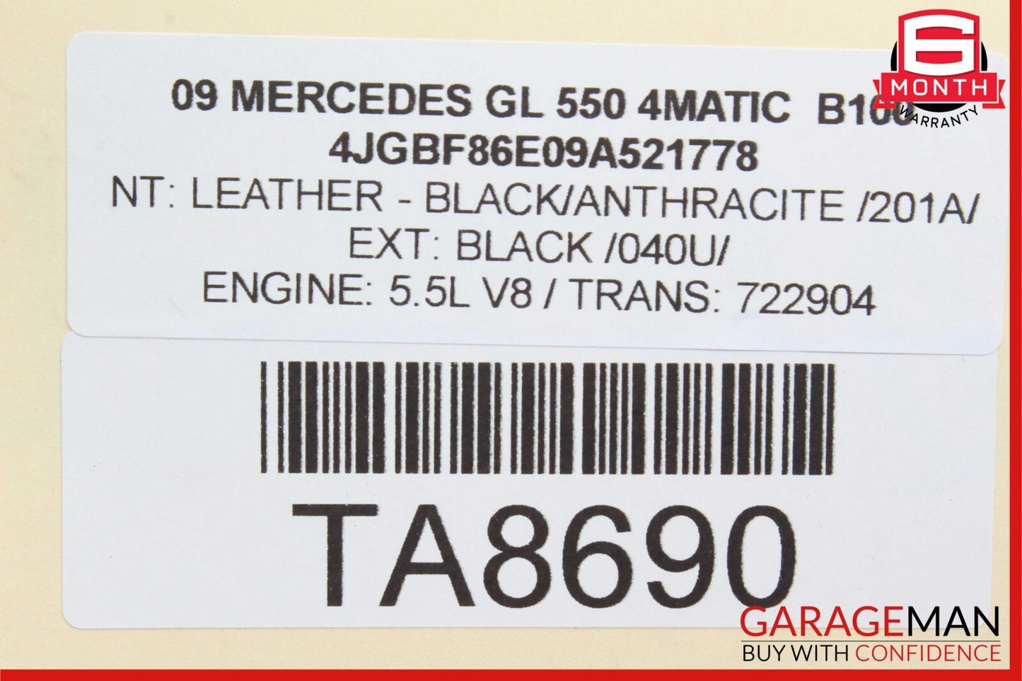06-12 Mercedes X164 GL550 4MATIC Front Right Side Door Control Module Unit OEM