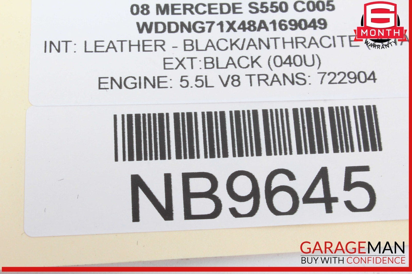 07-10 Mercedes W221 S550 S400 Keyless Go Control Module 2218702392 OEM