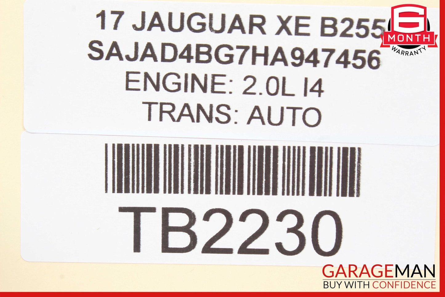 17-19 Jaguar XE SRS Module Control Unit OEM