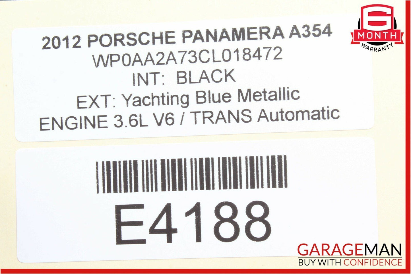 10-15 Porsche Panamera 970 Rear Right Passenger AC A/C Air Vent OEM