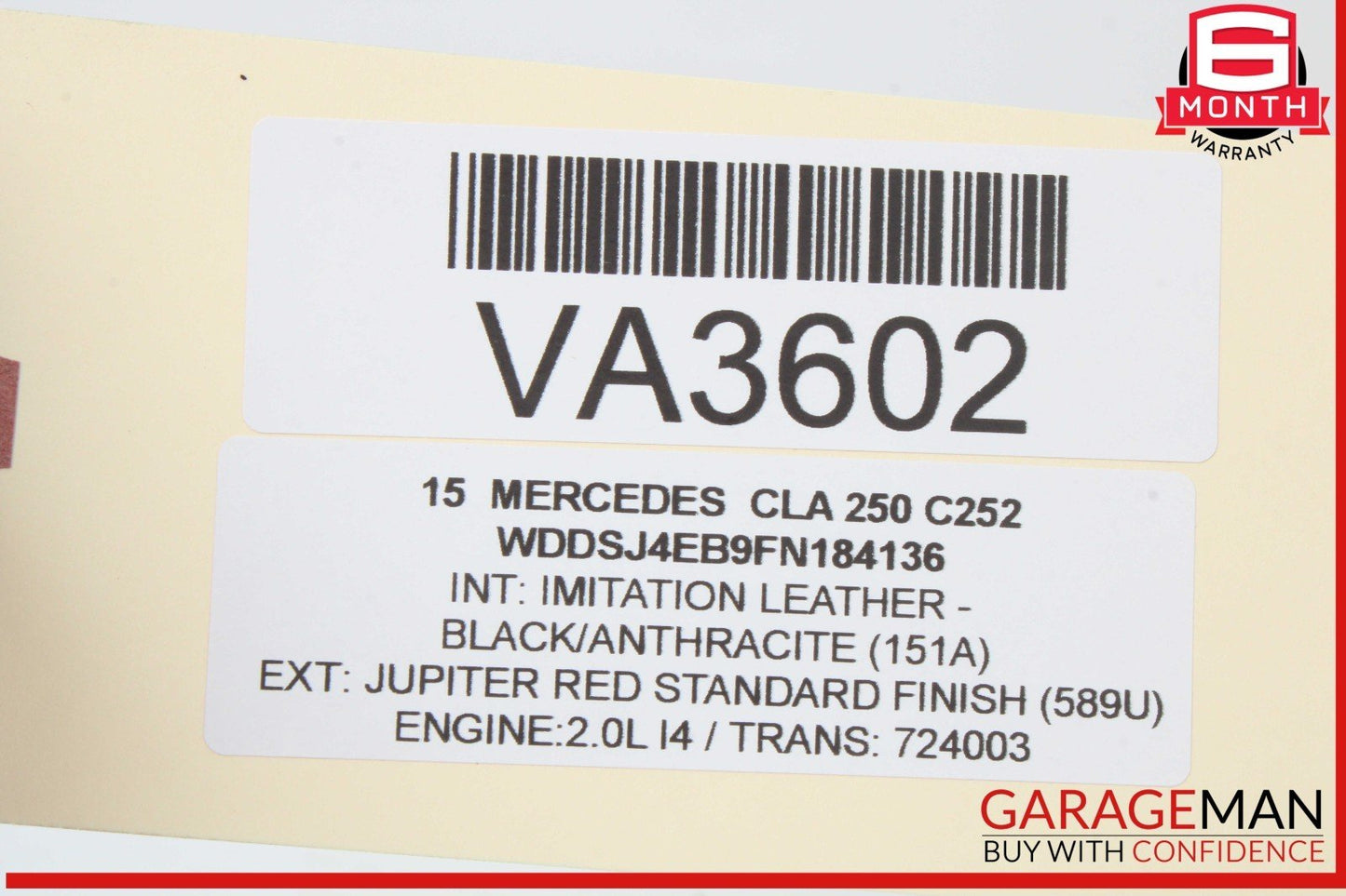 14-20 Mercedes W117 CLA250 C300 SLC300 Rear Trunk Tailgate Release Open Handle