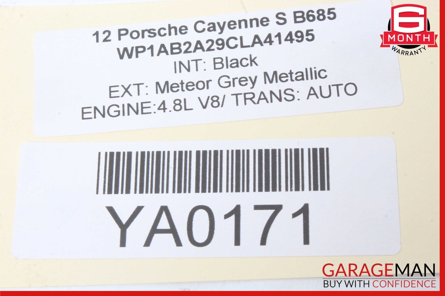 11-18 Porsche Cayenne S 958 Front Right Exterior Door Handle Keyless Go OEM
